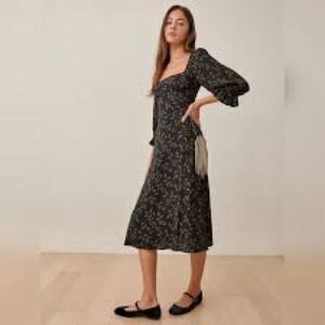 Reformation Enid Dress Carob